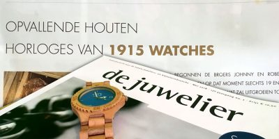 1915 watches - houten horloges in de juwelier magazin
